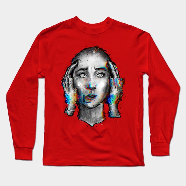 Glitch in the Simulation Long Sleeve T-Shirt by sparkling-in-silence